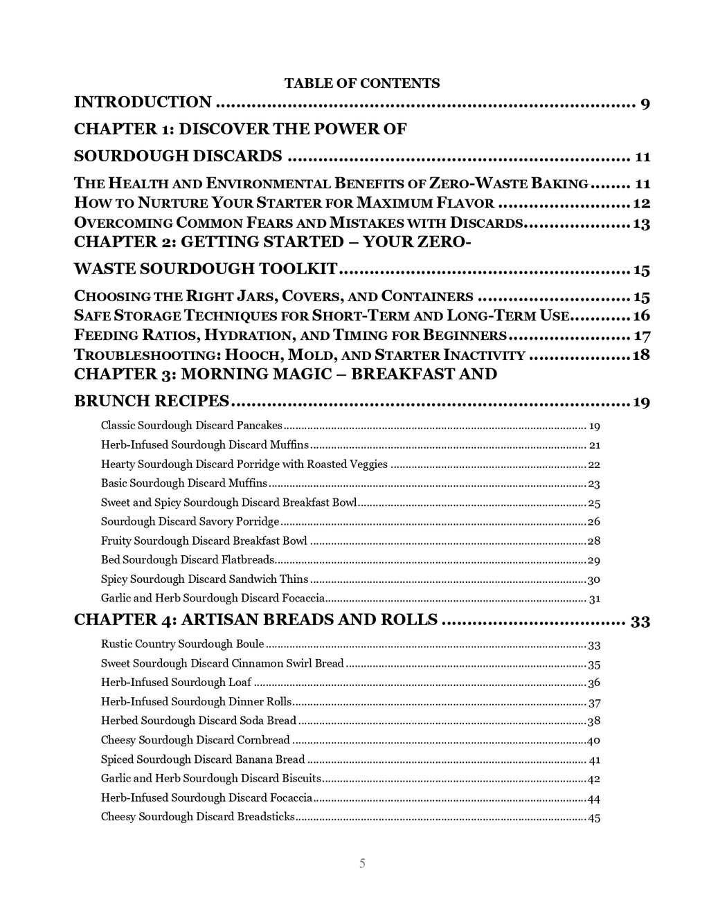 Zero-Waste Sourdough Discard Cookbook for Beginners - E-Book (PDF)