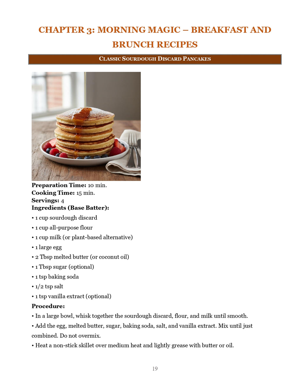 Zero-Waste Sourdough Discard Cookbook for Beginners - E-Book (PDF)